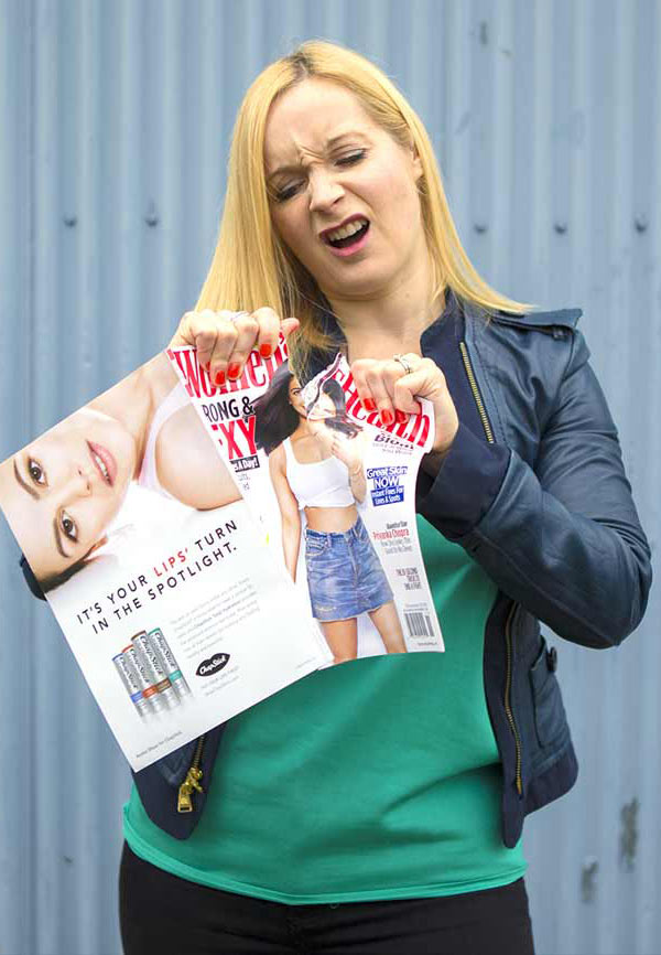 Image of Summer Ripping up a Beauty Magazine