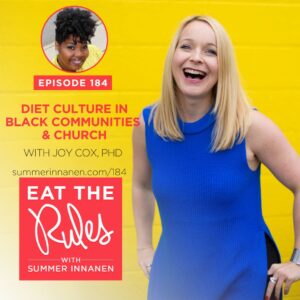 Podcast Interview on Diet Culture in Black Communities & Church with Joy Cox, PhD