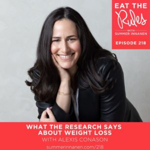 Podcast Interview on What the Research Says About Weight Loss with Alexis Conason