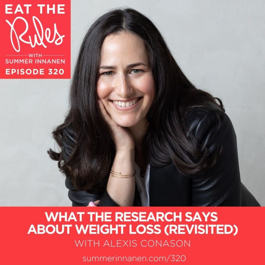 Podcast interview on What the Research Says About Weight Loss with Alexis Conason (Revisited)